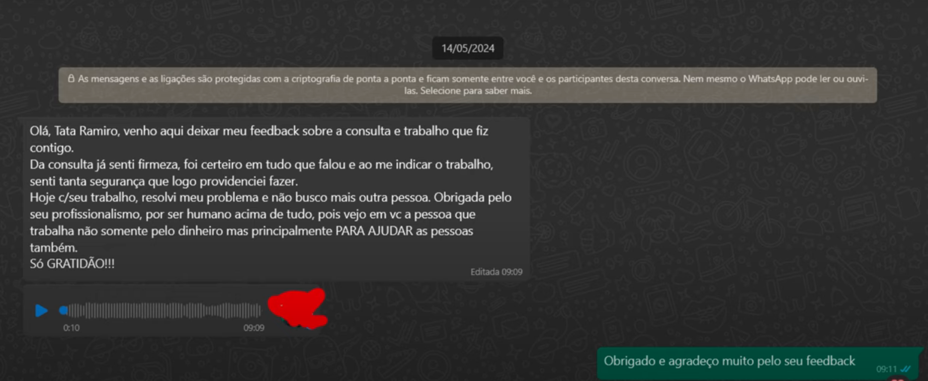 Depoimento de Jaciara