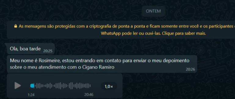Depoimento de Rosimeire